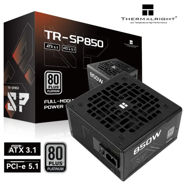 Thermalright SP-850 850W 80 PLUS Platinum Fully Modular Power Supply, Intel ATX 3.1 Certified, PCIe 5.1