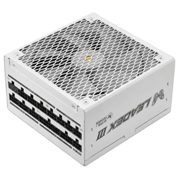 Super Flower Leadex III Gold 850W Power Supply, ATX 3.1 And PCIe 5.1, Fully Modular, 80 PLUS Gold, Cybenetics Gold, 140mm Fluid Dynamic Bearing Fan, White, SF-850F14GE