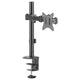 MXG BMA-12P Single Monitor Steel Articulating Monitor Mount, Matte Black