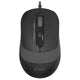 A4Tech FM10S Optical Mouse, 1600 DPI 4-Level Adjustable, 4-Button Silent Click, 4-Way Wheel, Grey