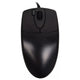 A4Tech OP-620DS Wired Mouse, 1200 DPI, Silent Clicks, 4-Way Wheel, Black
