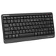 A4Tech FBK11 Wireless Keyboard, Bluetooth and 2.4GHz, Switch Up to 4 Devices, Compact Size, Multimedia Hot Keys, Grey