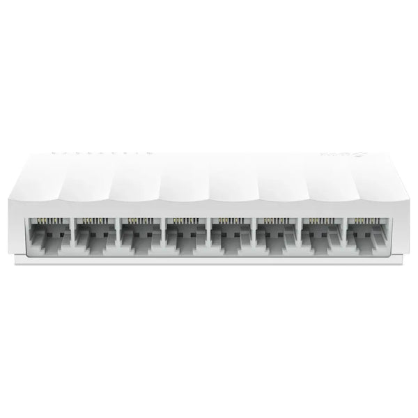 TP-Link LS1008 8-Port 10/100Mbps Desktop Switch, 8x Auto-Negotiation RJ45 Ports with Auto-MDI/MDIX, IEEE 802.3X Flow Control, Green Ethernet, Plug and Play, Fanless Design