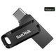 SanDisk Ultra Dual Drive Go USB Type-C Flash Drive, 128GB, USB 3.2 Gen 1, Up To 400MB/s Read, USB Type-C and Type-A, Black SDDDC3-128G-G46