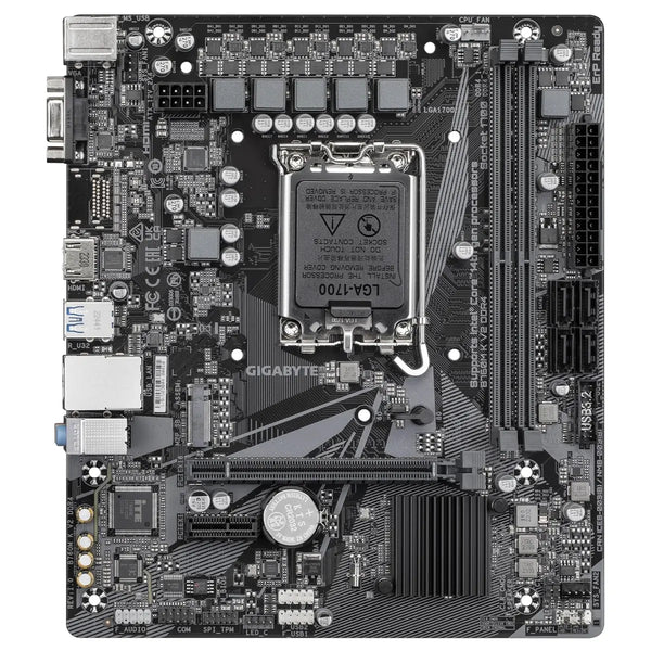 GIGABYTE B760M K V2 DDR4 Motherboard, Intel B760, Micro ATX, LGA 1700, DDR4, PCIe 4.0, HDMI