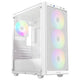 ID-Cooling Ware 310 ARGB White ATX Mid-Tower PC Case, High-Airflow Mesh Front, Tempered Glass Side Panel, 4x120mm ARGB Fans, Up to 360mm Radiator Support, USB Type-C, White