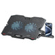 AMAZE A504 Dual Fan Laptop Cooling Pad, Dual High-Speed Silent Fans 1000-1200RPM, for Laptops Up to 15", 5-Level Height Adjustment 6.5-40deg, 2 USB Ports
