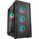Cougar AIRFACE PURE RGB Mid Tower Case - Compact ATX, Ventilation-Optimized Perforated Panel, Black